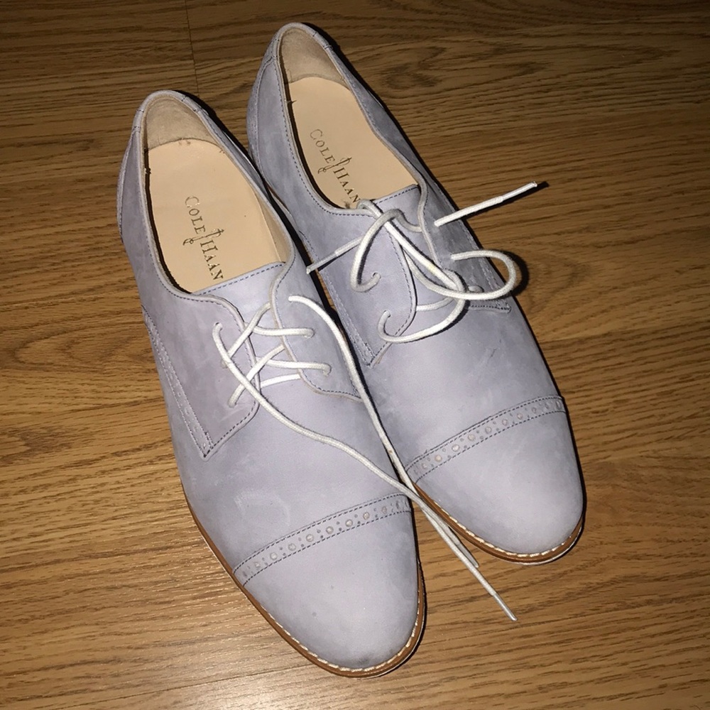 Cole Haan purple suede shoes